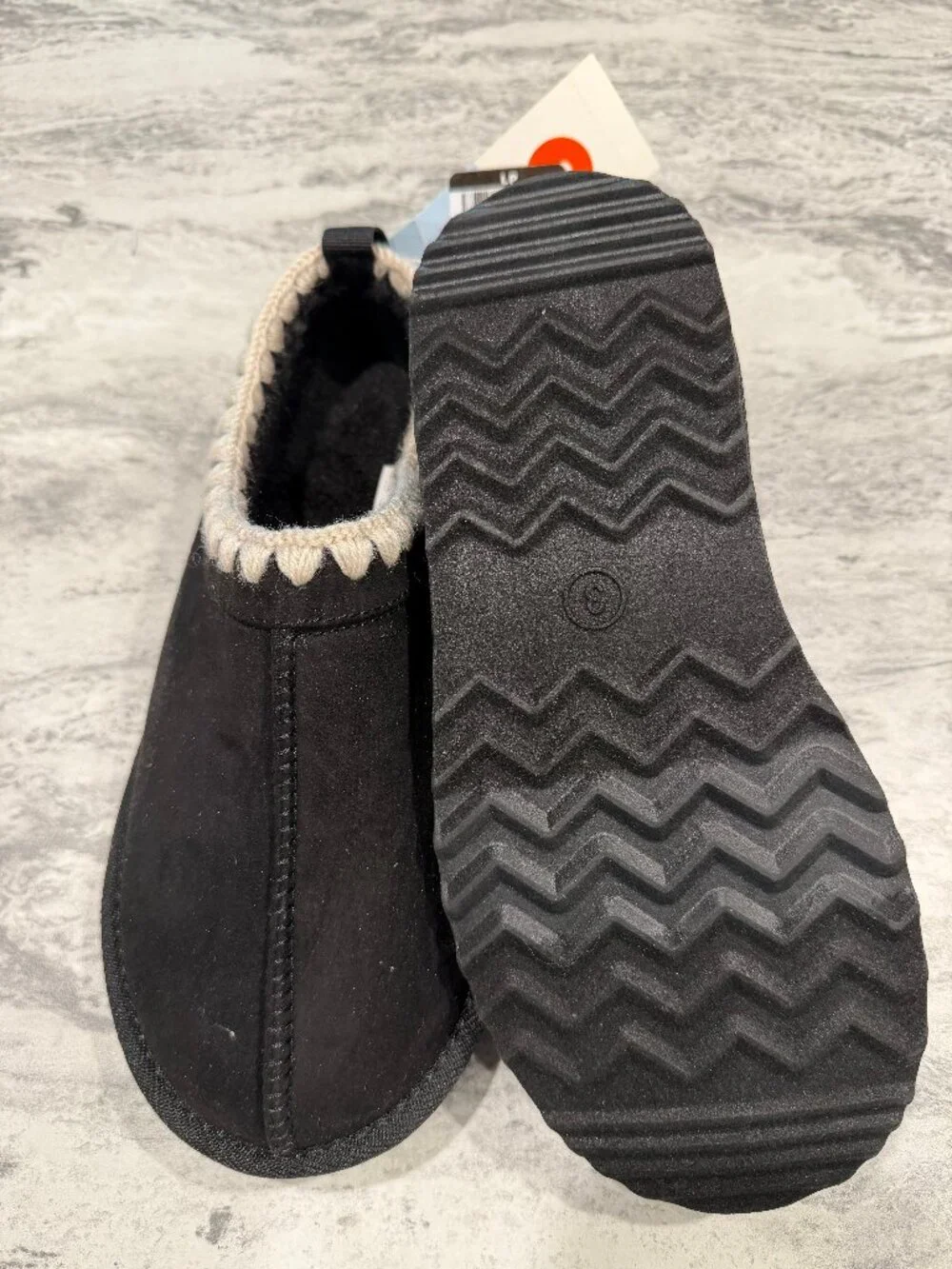 Kids' Nola Faux Suede Clog Slippers - Cat & Jack™Black 3